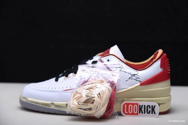 SP Red Retro White 2 Low Jordan DJ4375-106 Off-White 1204